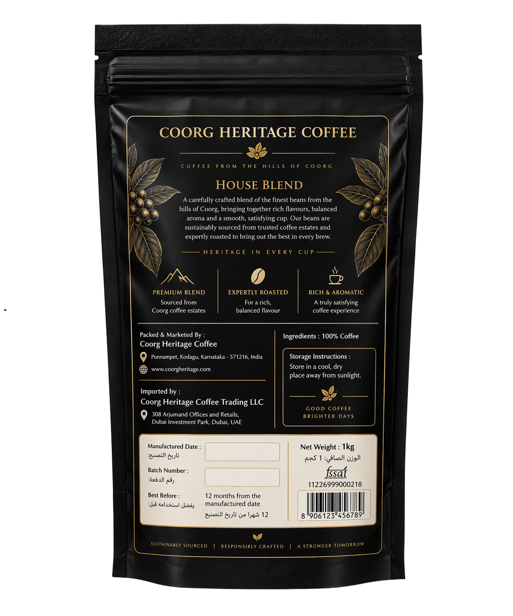 100% Arabica Multi-Estate House Blend